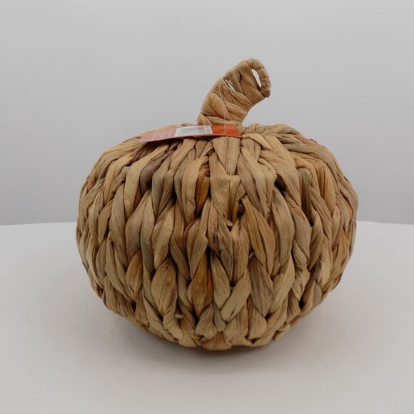 Ashland Other - Ashland Heirloom Harvest Woven Rattan Pumpkin Tabletop Home Decoration Brown New